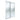 Value Sliding Wardrobe Door Twin Set White Frame with Mirror Glass Kit